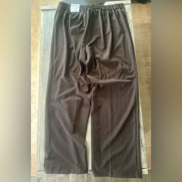 Catherines Refined Fit Wide Leg Brown Pants Size 0X (14-16W) - Picture 6 of 6